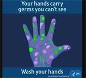 Your hands carry germs you can't see