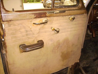 Driver's door panel.