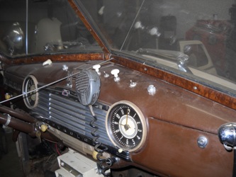 The dashboard prior to restoration.