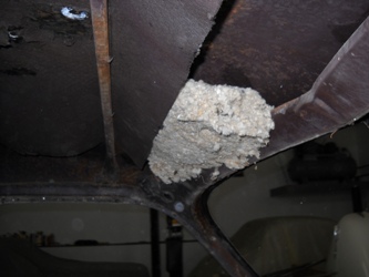 A view of the driver's side header.