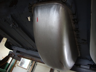 A new spare tire wheel well was needed due to rust.