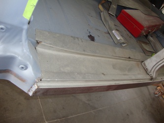 New driver's side metal to repair rust damage.