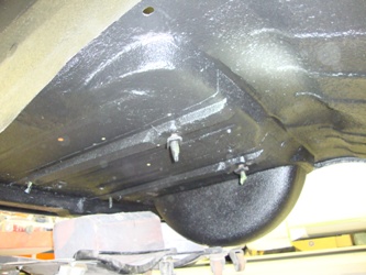 The undercarriage now has a heavy protective coating.