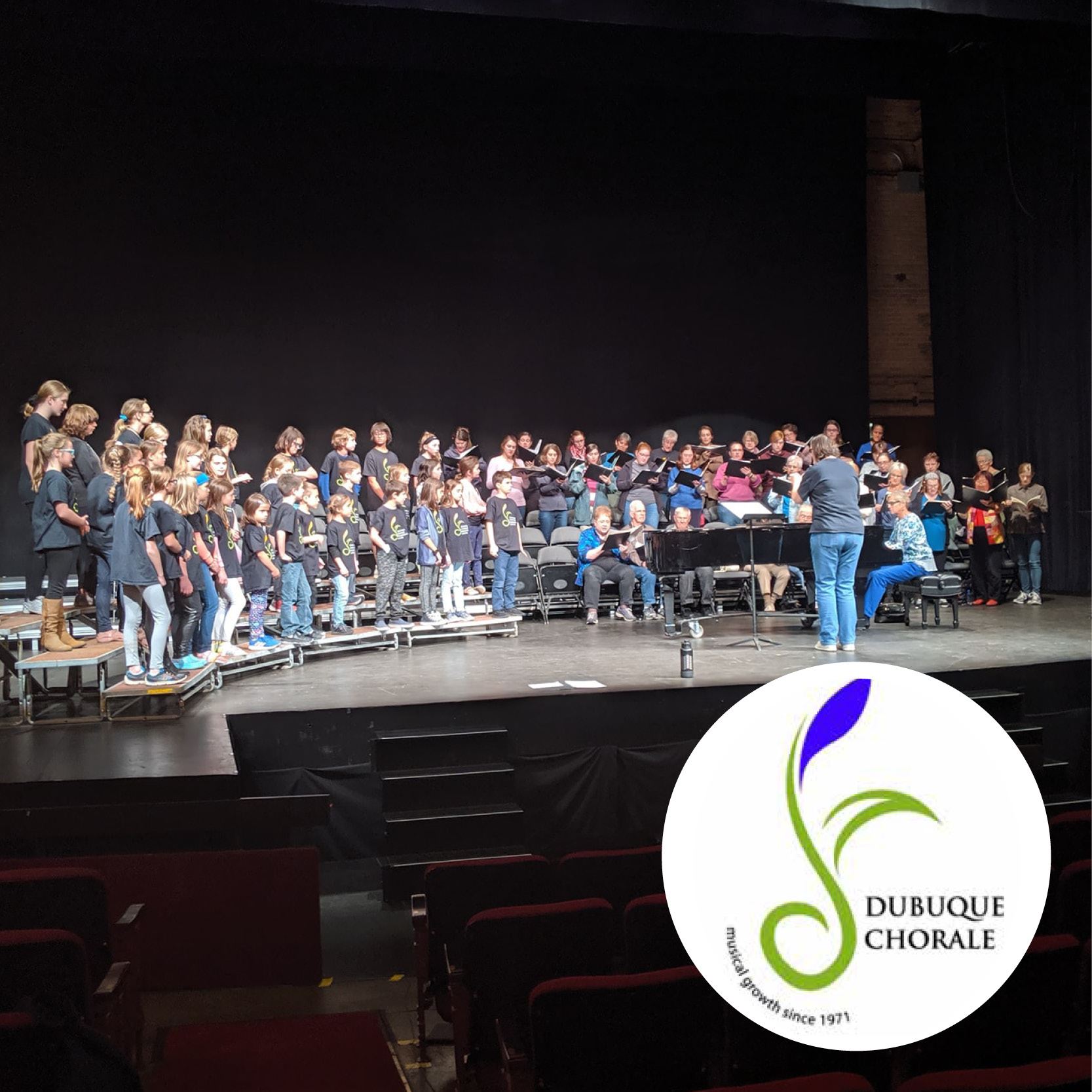 Dubuque Chorale Singers On Stage