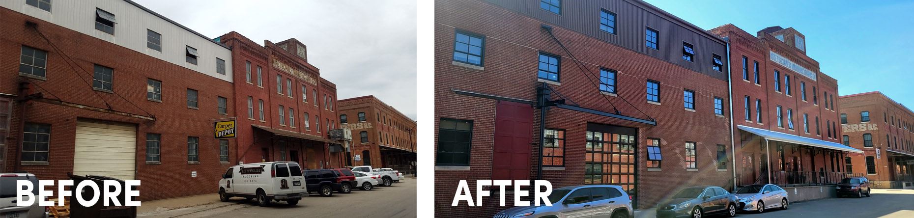 Kretschmer Lofts - Before and after