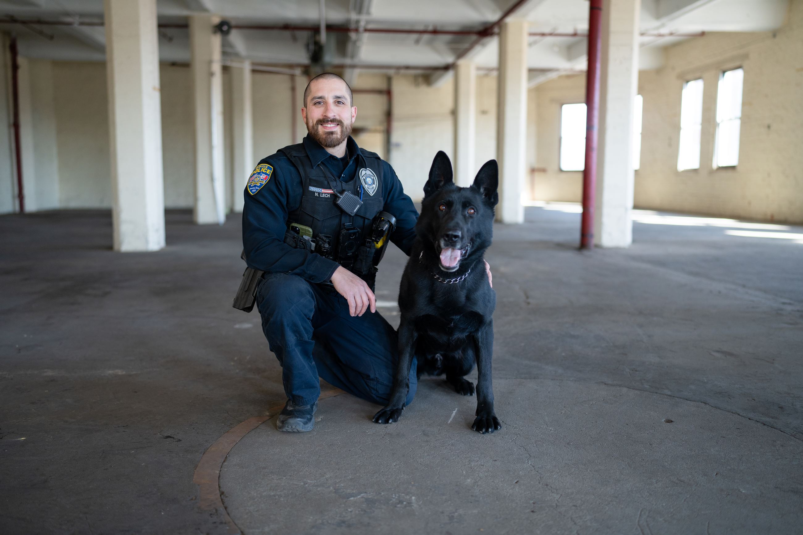Officer Nate Lech and K9 Nitro
