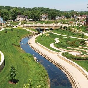 Upper Bee Branch Greenway Aerial