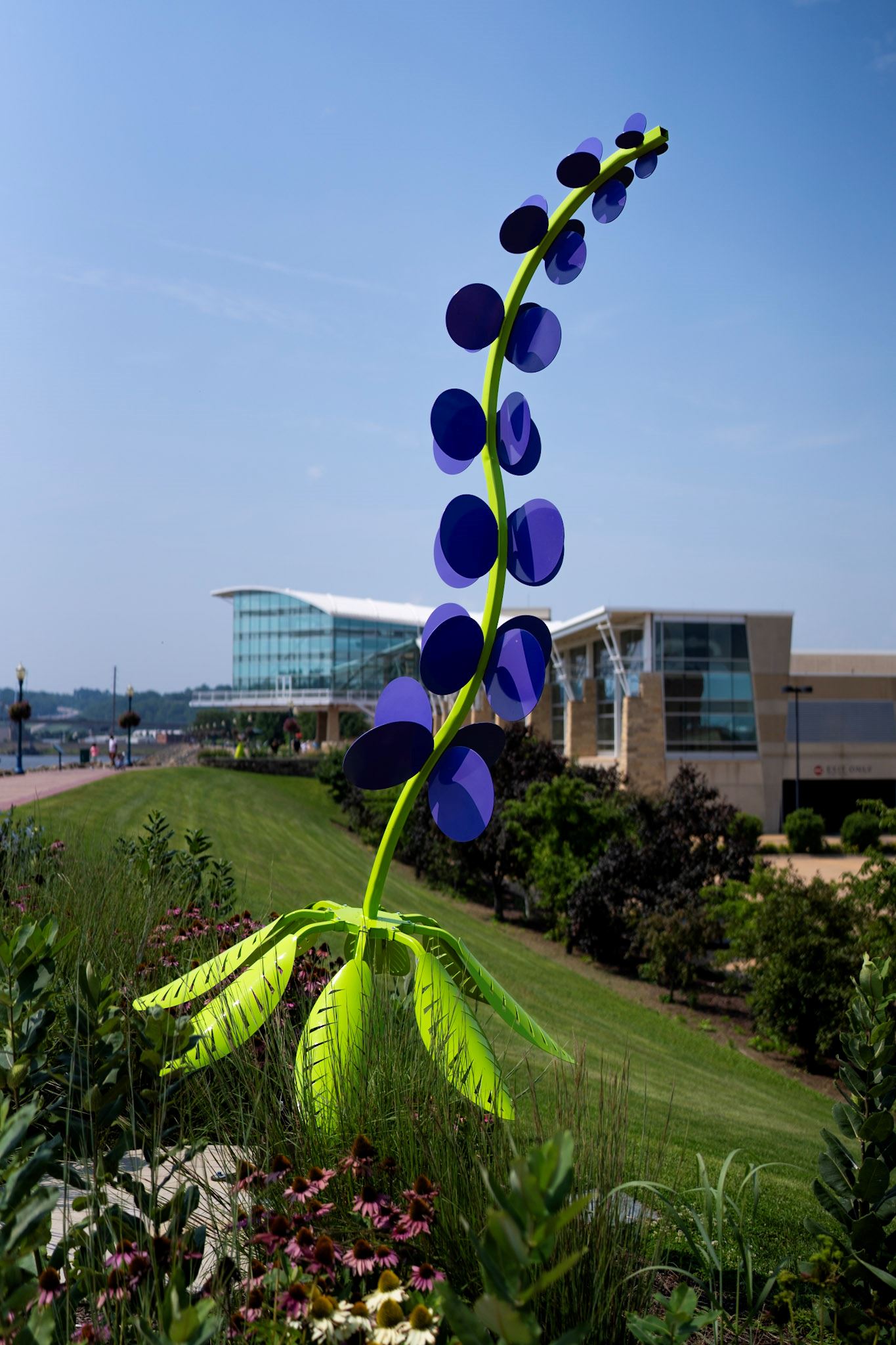 Abstract Lupine Wildflower Sculpture